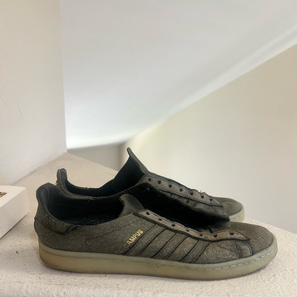 Adidas Campus‎ Crafted CF Stead BW1249 Premium Green Suede Futbol Shoes Men 10.5